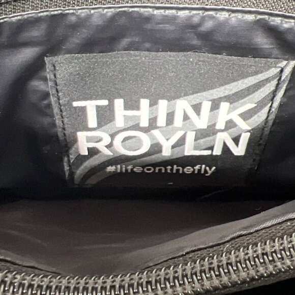 THINK ROYLN The Bar Bag with Crossbody Strap Metallic Gray NWOT - Picture 10 of 10